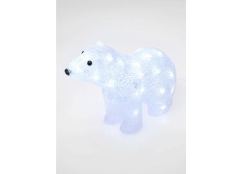 Фигурка светодиодная «Белый медведь-4» 25x31см Uniel ULD-M3125-040/STA 11037