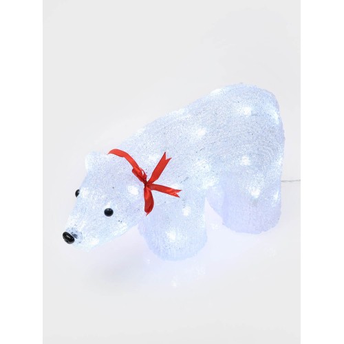 Фигурка светодиодная «Белый медведь» 23x36,5см Uniel ULD-M3423-040/STA 07954, купить в Минске по самой низкой цене