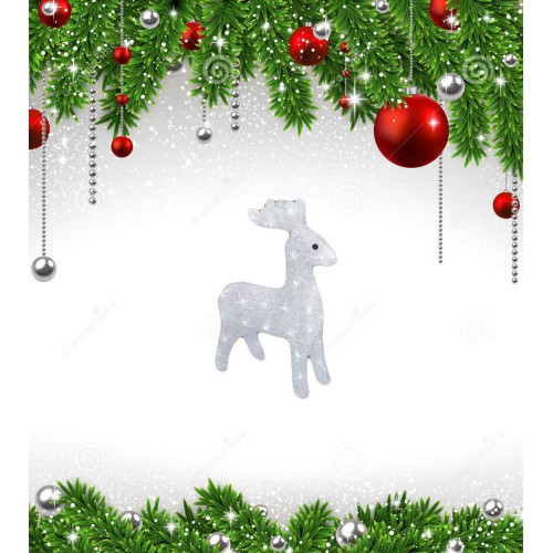 Фигурка светодиодная «Олень» 36x30см Uniel ULD-M3739-040/STA 07953, купить в Минске по самой низкой цене