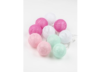 Светодиодная гирлянда Uniel Клубки теплый белый ULD-S0200-010/STB/2AA Warm White IP20 Tangles UL-00007285