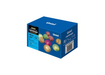 Светодиодная гирлянда Uniel Клубки теплый белый ULD-S0200-010/STB/2AA Warm White IP20 Tangles UL-00007285