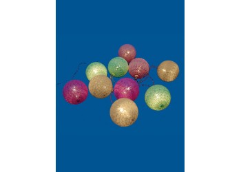 Светодиодная гирлянда Uniel Клубки теплый белый ULD-S0200-010/STB/2AA Warm White IP20 Tangles UL-00007285