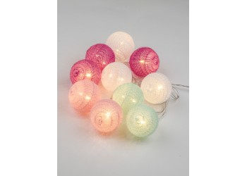 Светодиодная гирлянда Uniel Клубки теплый белый ULD-S0200-010/STB/2AA Warm White IP20 Tangles UL-00007285