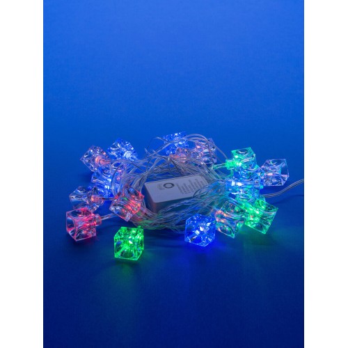 Светодиодная гирлянда Uniel Кубики 220V разноцветный ULD-S0280-020/DTA MULTI IP20 CUBES 07918, купить в Минске по самой низкой цене