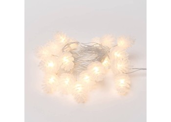 Светодиодная гирлянда Uniel шишки 220V белый ULD-S0280-020/DTA Warm White IP20 PINE CONES 09582