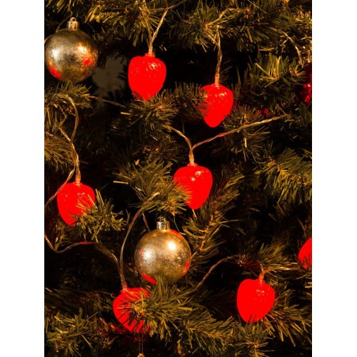 Светодиодная гирлянда Uniel Клубника красный ULD-S0400-010/STB/2AA Red IP20 Strawberry UL-00003394, купить в Минске по самой низкой цене