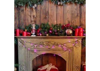 Светодиодная гирлянда Uniel 220V розовый ULD-S0500-050/DGA Pink IP20 UL-00007306