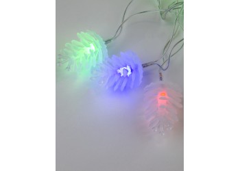 Светодиодная гирлянда Uniel Шишки 220V разноцветный ULD-S0500-050/DTA Multi IP20 Pine Cones UL-00007193