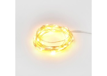 Светодиодная гирлянда Uniel Роса теплый белый ULD-S0500-050/SCB/2AA Warm White IP20 Dew UL-00005265