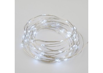 Светодиодная гирлянда Uniel Роса белый ULD-S0500-050/SCB/2AA White IP20 Dew UL-00007184