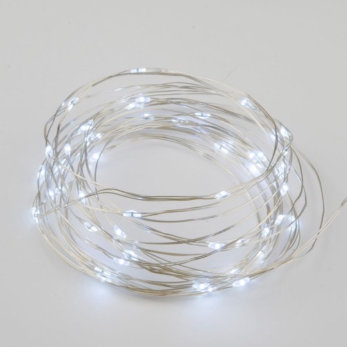 Светодиодная гирлянда Uniel Роса белый ULD-S0500-050/SCB/2AA White IP20 Dew UL-00007184, купить в Минске по самой низкой цене