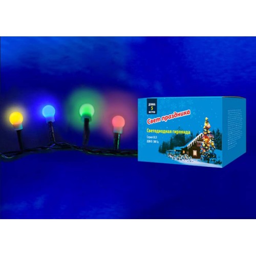 Светодиодная гирлянда Uniel Разноцветные шарики-1 220V разноцветный ULD-S0500-100/DGA Multi IP20 Colorballs-1 UL-00005471, купить в Минске по самой низкой цене