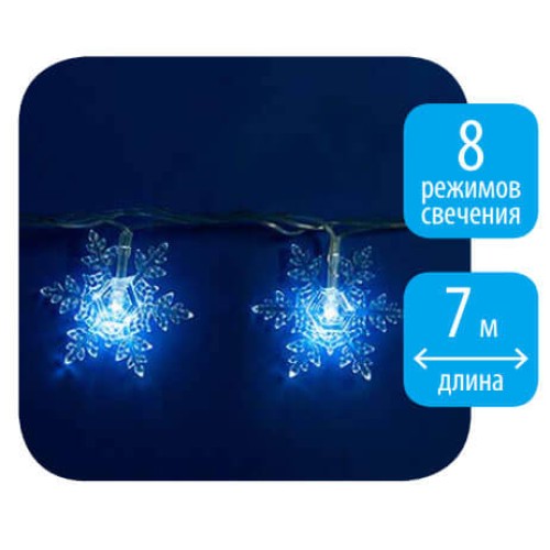 Светодиодная гирлянда Uniel сакура 220V белый ULD-S0700-050/DTA White IP20 SNOWFLAKES-1 07930, купить в Минске по самой низкой цене