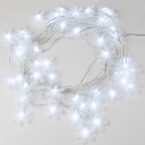 Светодиодная гирлянда Uniel снежинки 220V белый ULD-S0700-050/DTA White IP20 SNOWFLAKES-2 07935, купить в Минске по самой низкой цене