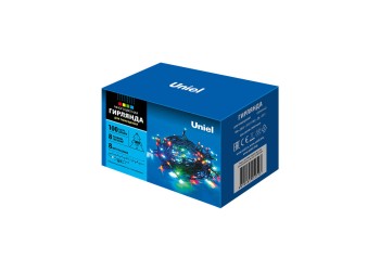 Светодиодная гирлянда Uniel 220V разноцветный ULD-S0800-100/DGA Multi IP20 07924