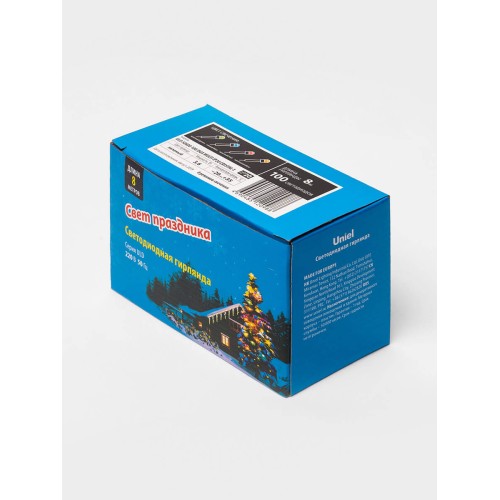 Светодиодная гирлянда Uniel Кристал-1 220V разноцветный ULD-S0800-100/DGA Multi IP20 Crystal-1 UL-00005472, купить в Минске по самой низкой цене