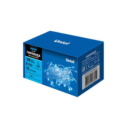 Светодиодная гирлянда Uniel 220V синий ULD-S1000-100/DTA Blue IP20 UL-00007197, купить в Минске по самой низкой цене