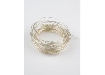 Светодиодная гирлянда Uniel Роса теплый белый ULD-S1000-100/SCB/3AA Warm White IP20 Dew UL-00005482