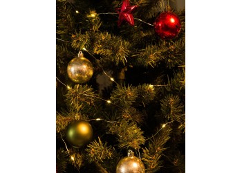 Светодиодная гирлянда Uniel Роса теплый белый ULD-S1000-100/SCB/3AA Warm White IP20 Dew UL-00005482