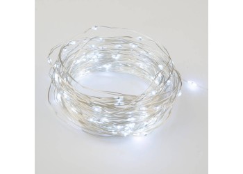 Светодиодная гирлянда Uniel Роса белый ULD-S1000-100/SCB/3AA White IP20 Dew UL-00007186