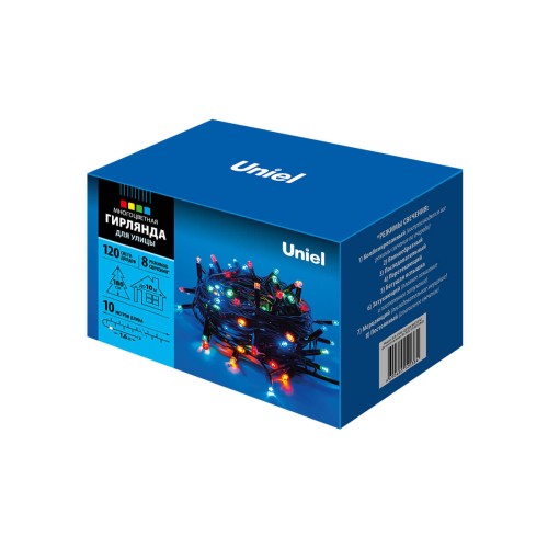 Уличная светодиодная гирлянда Uniel 220V разноцветный ULD-S1000-120/DBA Multi IP67 UL-00005263, купить в Минске по самой низкой цене