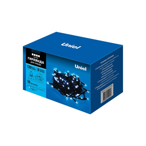 Уличная светодиодная гирлянда Uniel 220V белый ULD-S1000-120/DBA White IP67 UL-00005264, купить в Минске по самой низкой цене