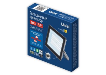 Прожектор светодиодный Uniel ULF-F23-50W/6500K IP65 160-240V Grey UL-00011846