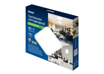 Потолочный светодиодный светильник Uniel ULI-B322 18W/4000K/27 Quatro-2 UL-00008888