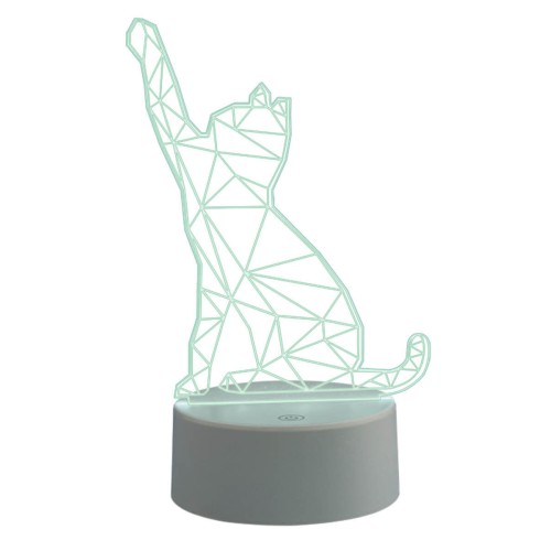 Фигурка светодиодная «Кошка» 25,5x13.5см Uniel ULI-M501 RGB/3AAA Catty/White UL-00007419, купить в Минске по самой низкой цене