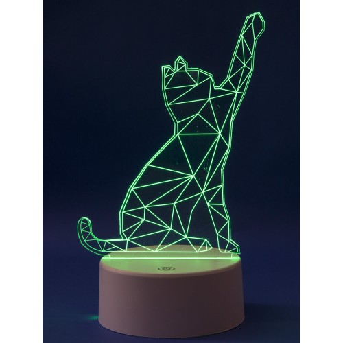 Фигурка светодиодная «Кошка» 25,5x13.5см Uniel ULI-M501 RGB/3AAA Catty/White UL-00007419, купить в Минске по самой низкой цене