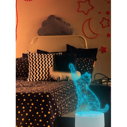 Фигурка светодиодная «Кошка» 25,5x13.5см Uniel ULI-M501 RGB/3AAA Catty/White UL-00007419, купить в Минске по самой низкой цене