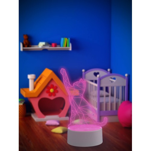 Фигурка светодиодная «Кошка» 25,5x13.5см Uniel ULI-M501 RGB/3AAA Catty/White UL-00007419, купить в Минске по самой низкой цене