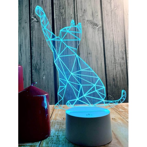 Фигурка светодиодная «Кошка» 25,5x13.5см Uniel ULI-M501 RGB/3AAA Catty/White UL-00007419, купить в Минске по самой низкой цене