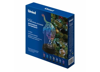 Светодиодная фигура Uniel ULI-M506 RGB/3AA Tiger/Black UL-00008401