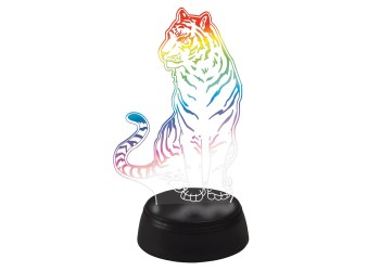 Светодиодная фигура Uniel ULI-M507 RGB/3AA Tiger/Black UL-00008402