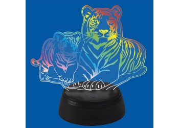 Светодиодная фигура Uniel ULI-M508 RGB/3AA Tiger Family/Black UL-00008403
