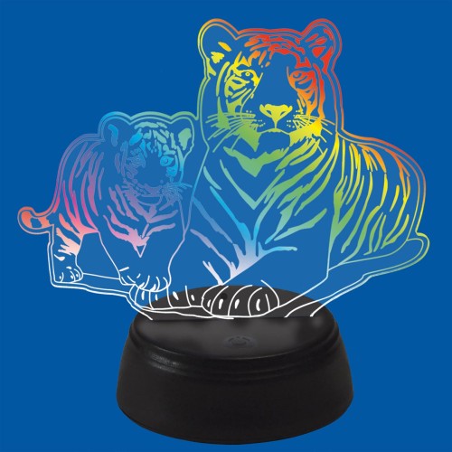 Светодиодная фигура Uniel ULI-M508 RGB/3AA Tiger Family/Black UL-00008403, купить в Минске по самой низкой цене