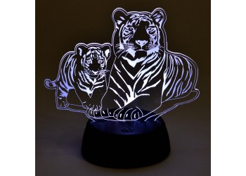 Светодиодная фигура Uniel ULI-M508 RGB/3AA Tiger Family/Black UL-00008403
