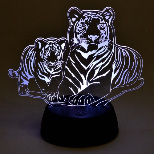 Светодиодная фигура Uniel ULI-M508 RGB/3AA Tiger Family/Black UL-00008403, купить в Минске по самой низкой цене