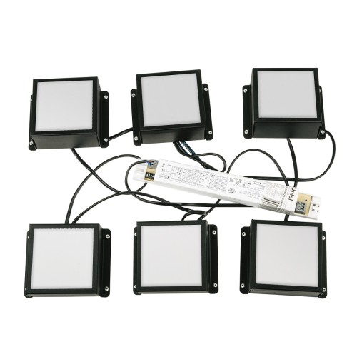 Встраиваемый светодиодный светильник Uniel Мини Домино ULP-0808 42W/4000К IP40 Grilyato Black Kit06, купить в Минске по самой низкой цене