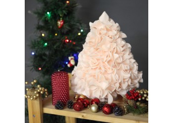 Светильник декоративный Uniel ULW-R07 T/White+Green/150C/A Ель пудровая UL-00009406