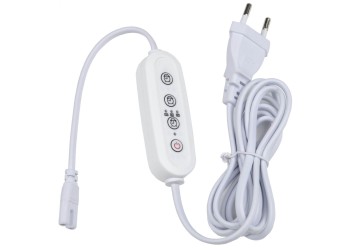 Таймер с вилкой и разъемом для фито светильника Uniel UST-E32 WHITE 2M UL-00006492