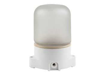 Потолочный влагозащищенный светильник для бань и саун Uniel UWL-K01R 60W/E27 IP65 White UL-00011471