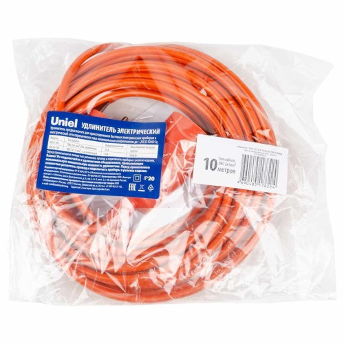 Удлинитель Uniel Ultra 1гн х 10м б/з YX10-101 /UCK-1N/2x1,00/10M/O Orange UL-00010793, купить в Минске по самой низкой цене