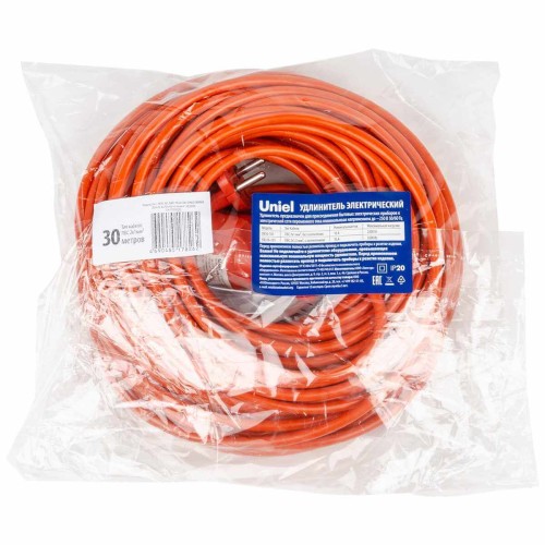 Удлинитель Uniel Ultra 1гн х 30м б/з YX10-101 /UCK-1N/2x1,00/30M/O Orange UL-00010795, купить в Минске по самой низкой цене