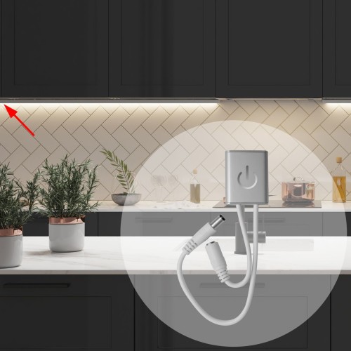 Выключатель сенсорный Apeyron с диммером 12/24V 04-05, купить в Минске по самой низкой цене