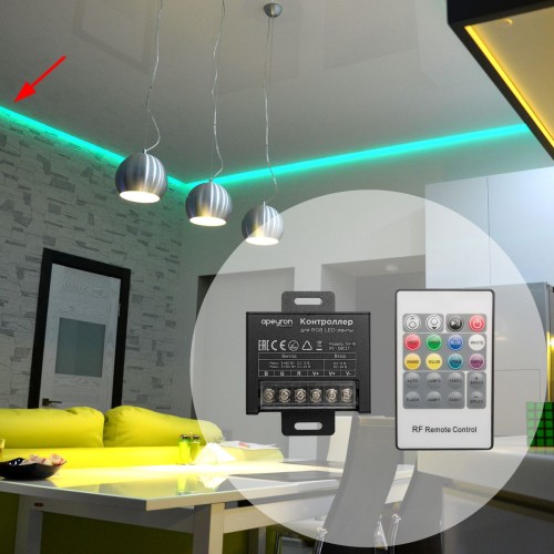 Контроллер RGB Apeyron с пультом 12/24V 04-19, купить в Минске по самой низкой цене