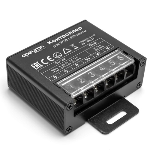 Контроллер RGB Apeyron с пультом 12/24V 04-19, купить в Минске по самой низкой цене
