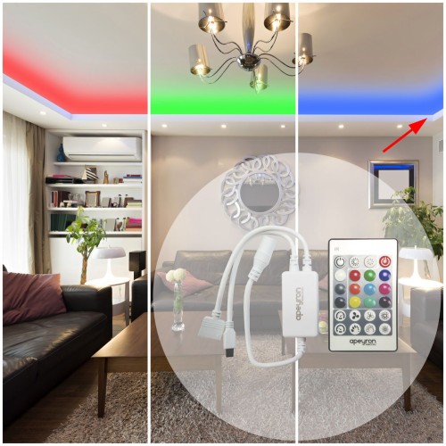 Контроллер RGBW Apeyron с пультом 12/24V 04-29, купить в Минске по самой низкой цене