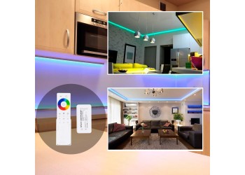 Контроллер 3-х зонный RGB - RGBW Apeyron 12/24V сенсорный пульт 04-48